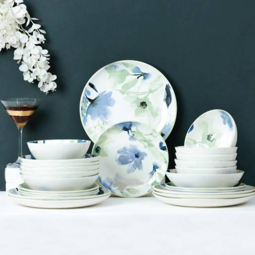 Petal Drift – 24 piece Artistic Porcelain Dinner Set